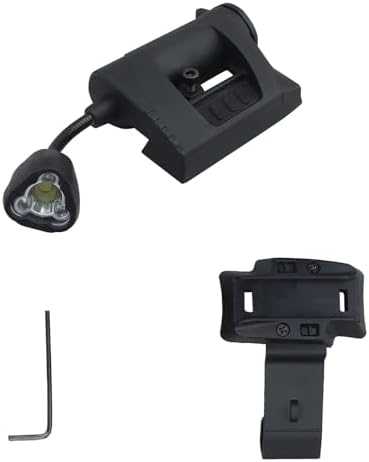 Tactical Helmet Light Military with IRRedGreen LED Task Lamp Bendable Survival Signal Light with 2 Mount Accessories for Fast Mich Helmet for Outdoor Sports Hunting Fishing Black