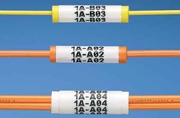 Panduit LabelCore Fiber Optic Cable Identification System - Cable sleeving kit - orange (pack of 100)