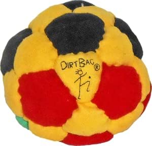 Dirtbag 32パネルフットバッグ、フライングクリッパーオリジナルデザイン、サンドフィル、プレミアム品質、洗濯機洗い可能 - レッド/イエロー/グリーン/ブラック。