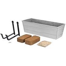 Bloom Box Garden Growing Kit, Medium White with Wall Brackets,