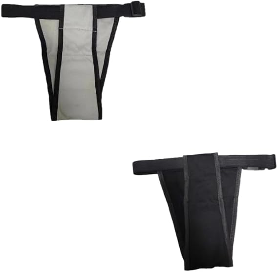 Anti Harassment Reusable Sanitary Panties Gray+Black XL