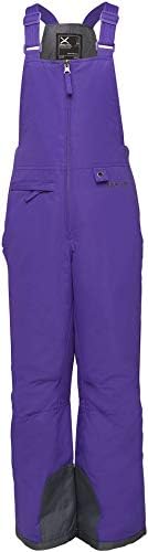 Arctix Kids Insulated Snow Bib Overalls, Purple, X-Large Husky