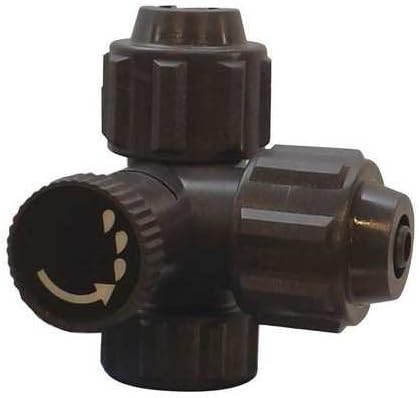 PULSAFEEDER Bleed Valve Assembly, 2-Port Plastic Globe Valve, 1/2 in Female Iron Pipe Inlet, NPT Outlet, For PULSAtron Brand, LPG5SA-PTC3-, LPH6SA-PTC3-, LPH7SA-PTC3- Models
