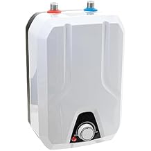 Tankless Water Heater Electric, 110V 1500W Instant Hot Water Heater, 6L Under Sink Water Heater Digital Display for Home Kitchen Bathroom, White