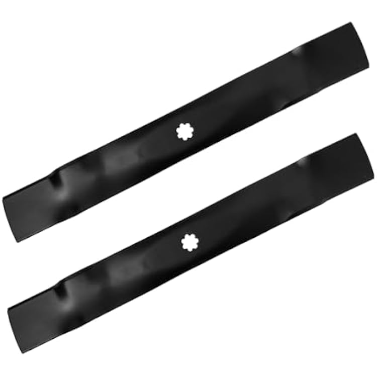 2 Pack Replacement Lawn Mower Mulching Blades for John Deere GY20850 GX22151 AM137328 AM141033 AM137333, Fits 105 115 125 135 LA100 LA105 LA110 LA115 LA120 for 42 Deck Mower