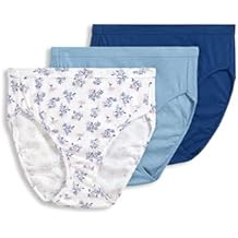 Jockey Women's Underwear Elance Breathe French Cut - 3 Pack, Blue Stardust/Stardust Tropic Bouquet/Marina Blue, 7