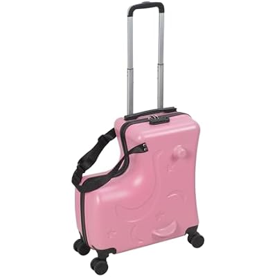 Kids Luggage with Spinner Wheels for Boys Girls | Carry on Hardshell Suitcase Travel Trolley Toddlers Children Gift | Impact Resistant Rolling Children Travel Suitcase with Seat and Safety Belt