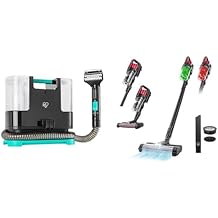 Bundle of IRIS USA Hydro-Clean 1000mL Chemical-Free Spot Cleaner for Carpet, Upholstery, Sofa, Mattress + IRIS USA Cordless Vacuum Cleaner, 50-Min Runtime, 230W, for Carpet, Hard Floor, Tile