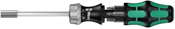 WERA Tools 05073661002/27 RA 7Pc Ratcheting Multi-Tool The "James Bond" of Screwdriver
