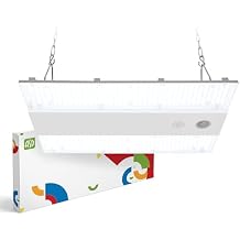ASD LED Linear High Bay Light Fixture, Commercial Shop Lighting | Dimmable, Power Adjustable, DLC Premium, UL Listed | 100W 15000LM 5000K 100-277V | Warehouse, Garage, Workshop Lamp | White