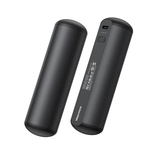 Hand Warmers Rechargeable 2 Pack, Warmco 10000mAh Magnetic Electric Handwarmers Portable Power Bank, 9Hrs Warmth 3 Levels Heat Up to 136F Reusable Battery Operated Heater Keep You Warm in Winter
