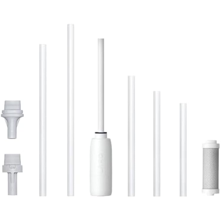 LARQ Filter Straw Kit - Reusable Water Filter for any Water Bottle, Drinking Cups or Glasses. Removes Chlorine and PFAS. Straw for up to 25gal, Suitable for Stanley, Owala, and HydroJug
