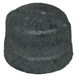 Matco-Norca ZMGCA02 Galvanized Malleable Cap, 3/8", Silver