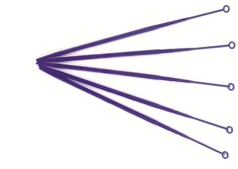 Heathrow Scientific HD81121A Flexible Polypropylene Disposable Inoculating 1 microliter Sterile Loop, 4mm Diameter x 200mm Length (Pack of 1000)
