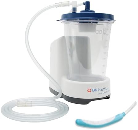 PureWick Urine Collection System & Female External Catheters Bundle - Bedside Non-Invasive Urine Management Device - Corded Suction System for Home Use - Includes 30 Catheters - PWFSET