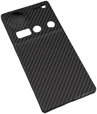 DAYJOY Aramid Fiber Case Compatible with ZTE Nubia Z70 Ultra - Durable Sturdy Light Slim Genuine Real Hard Carbon Fiber hybird Protective case Black