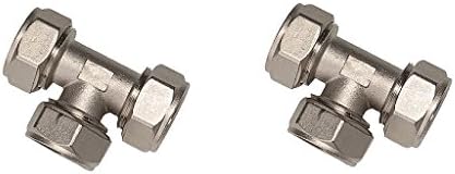 Maxline M8011 Equal Tee Fitting for 3/4-Inch Tubing (2 PACK)