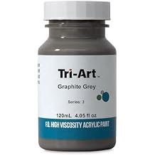 Tri-Art High Viscosity Paint, 120ml, Graphite Grey