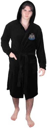 Newcastle United FC Dressing Gown Robe Mens Fleece - OFFICIAL Soccer Gift