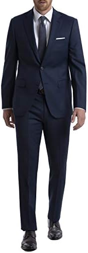 Calvin Klein Mens Slim Fit Suit Separates | Wool Jacket & Pants for Customized Sizing | Tailored Mens Suit with Notched Lapel, Button Closure & Welt Pockets | Versatile Suits for Men