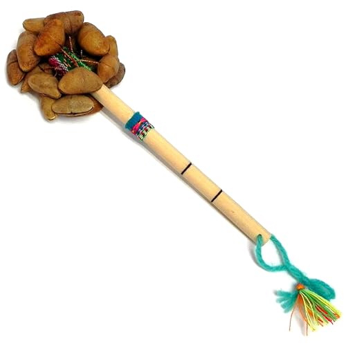 Spirit of Nature - Maracas for AdultsASMR Tool: Seed Shaker instrument | Bamboo Instrument, Musical Instruments - Natural Cacho Seed Pods Shaker Handmade Nut Shell Percussion Instrument