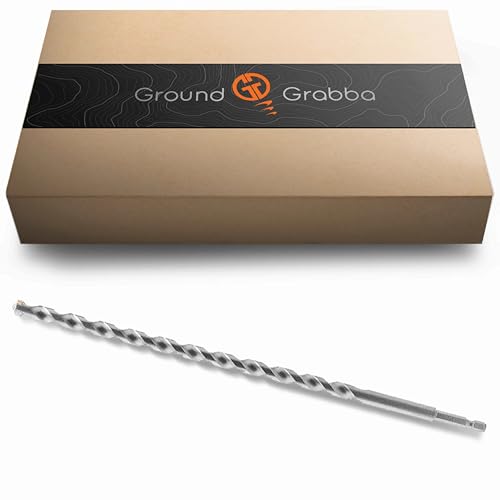GroundGrabba Steel Masonry Drill Bit 12 Inch Speed Hex Shank