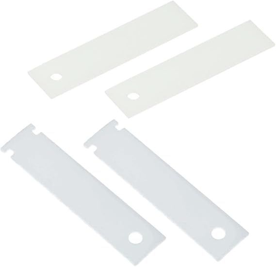 XPARTCO WE03X37317 - WE03X37318 Dryer Drum Glide Set, Compatible with GE and Hotpoint AP7217723, AP7217724