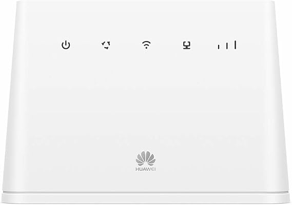 Huawei 4G Wireless LTE Router 150 MBps, WiFi Mobile with 1 GE LAN/WAN Port, WiFi 300 MBps Speed, White