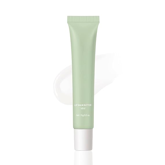 Summer Lip Balm Butter,Long Lasting Moisturizing,Deeply Hydrates &Natural Lip Gloss with Shea Butter Olive Oil,Non-Sticky Soothes Soften Dry Lips.(Mint)