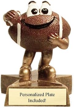 Football Little Buddy Trophy with 3 Lines of Custom Text