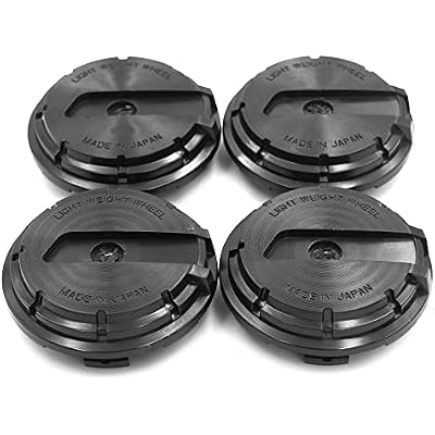 RTrhinoTuning 4 PCS 65mm Wheel Center Caps Compatible with 57CR and 57DR Gram Lights Wheel Rim, OD: 2.5665 mm ID: 2.2457 mm Black Hub Caps Excluding Badges