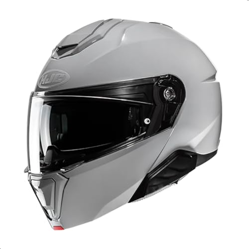 HJC i91 Solid Modular Motorcycle Helmet with HJ-33 Pinlock Shield, DOT Approved N Gray, -Large