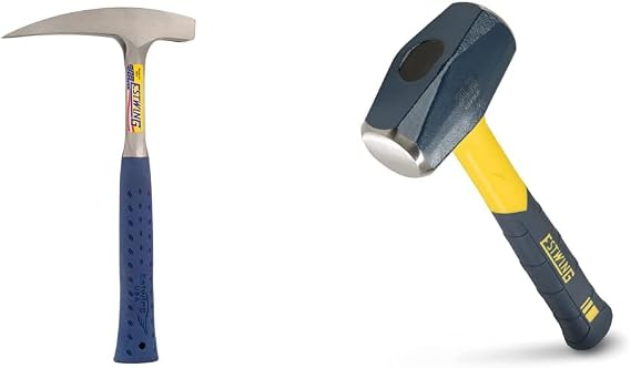 ESTWING Rock Pick (22 oz) + Sure Strike Drilling Hammer (3 lb) Bundle