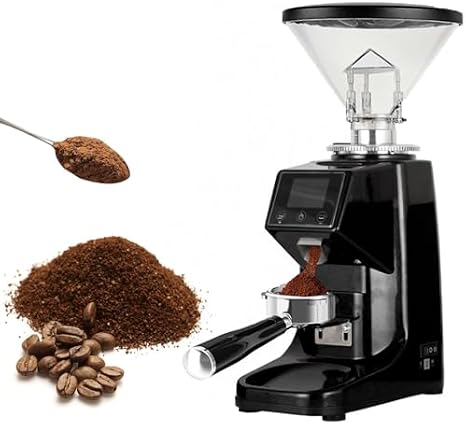 Electric Coffee Grinder 200W - 19 Grind Settings, 304 Stainless Steel Blades, Removable Bowl, Perfect for Home & Commercial Use, 500ML Capacity, Fast & Efficient Grinding