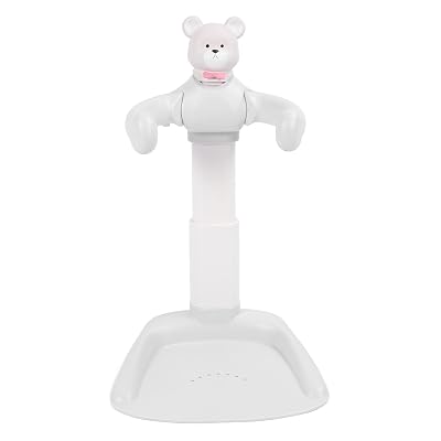 Baby Shower Stand with Anti Slip Base, Adjustable Bear Bath Support,Portable Baby Shower Stand,Bath Shower Standing Support Baby Bath Stand for Infants Babys