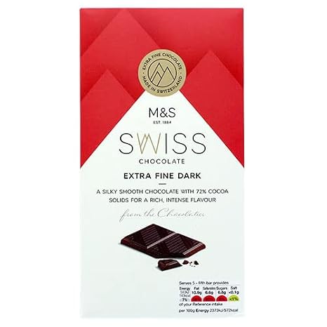 Marks and Spencer Swiss Dark Bar 125g