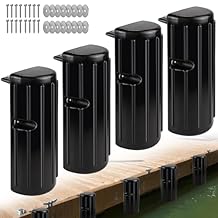 Boat Dock Bumpers Fenders,Boat Dock Bumpers Marine-Grade Straight Edge & Side Dock Fender Guards, Inflatable Vertical Protection, UV-Resistant, Includes Mounting Hardware