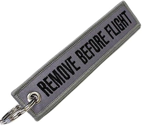 Rotary13B1 - Remove Before Flight Keychain - Gray/Black