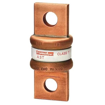 for Mersen A3t125 Ul Class Fuse, T Class, Very Fast-Acting, 125A, 300V Ac,