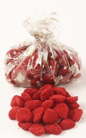 Scott's Cakes Red Raspberry Hearts in a 8 oz. Holiday Icons Bag