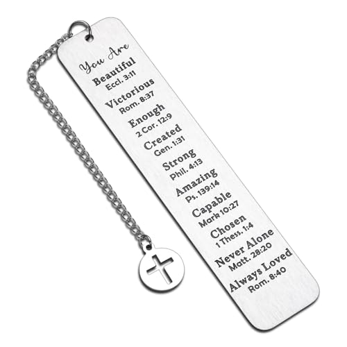 Religious Fathers Day Gift for Church Bulk,Christian Bible Verse Bookmarks,Scripture Faith Based Gifts for Women,First Communion Catholic Confirmation Easter Christmas Gifts for Girls Boys