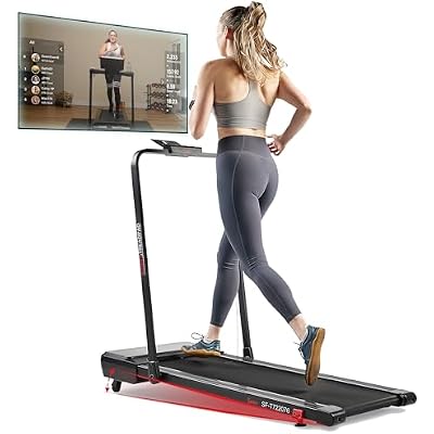 Sunny Health & Fitness Treadpad Treadmill with 6-Level Auto Incline & Exclusive SunnyFit App Enhanced Bluetooth Connectivity