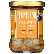 Tonnino Tuna Fillet Olive Oil Garlic Fad Free, 6.7 oz
