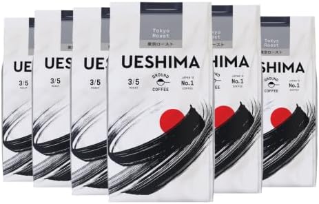Ueshima Tokyo Roast Ground Coffee 200g (Pack of 6)