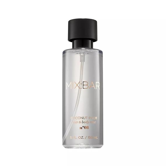 Mixbar Coconut Palm Hair & Body Mist - Clean, Vegan Body Spray Fragrance & Hair Perfume for Women, 5 fl oz
