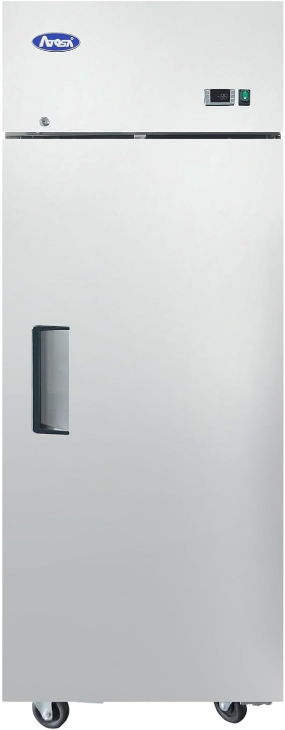 Atosa Commercial Upright Reach-In Refrigerator, Top Mount