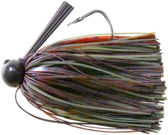 Dobyns Rods Extreme Jig 3/8 Oz/Gamakatsu Hook 5/0 / 1 Pack/Rt Brown/Green Pumpkin