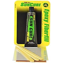 Ding All Sun Cure 1oz Epoxy Fiberfilled Repair Kit for fast ding repairs on polyester and epoxy surfboards.