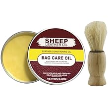 Leather Conditioner for Boots - 3.53oz Natural Polish Wax, Softening Care Balm with Grip, Rejuvenate Pair with Ease, Furniture Fixture, Utility Supplies for Bags, Shoes, Saddles, Car, Auto, Couch