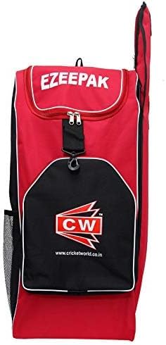 CW EZEEPAK Cricket Kit Bag Sports Duffle Bag Cricket Kit with Bat Compartment Backpack Style Cricket Kit Adjustable Shoulder Straps